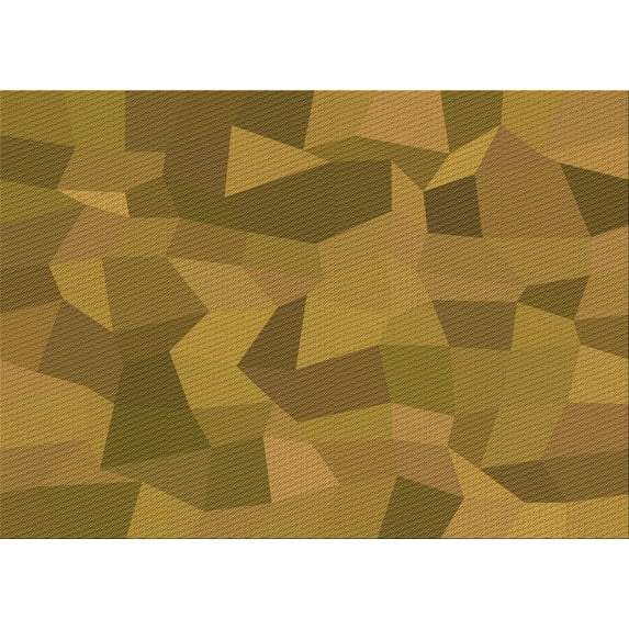 Ahgly Company Indoor Rectangle Patterned Dark Bronze Brown Area Rugs, 3' x 5'