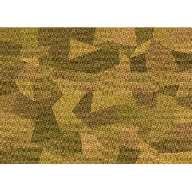 Ahgly Company Machine Washable Indoor Rectangle Transitional Dark Bronze Brown Area Rugs, 4' x 6'