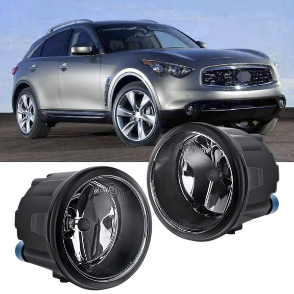 Fog Lights Assembly Fit for 2006-2014 Infiniti FX35 FX45 FX50 EX35 G37 G25 M35h M37 M56 QX56 Rogue Cube Nissan Murano Juke Versa