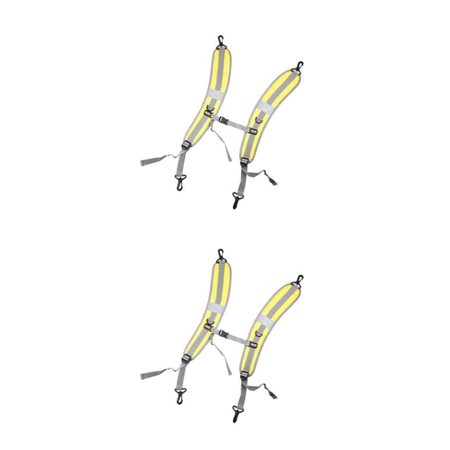 Minnieouse Correa para el hombro Pieza reemplazada Cordón Multicolor Suministros para acampar Hebilla Accesorios para exteriores Amarillo claro Amarillo claro 2Conjunto