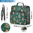 thumbnail image 2 of FORMRS Zipper Binder with Shoulder Strap 2-inch Ring 500 Sheet Capacity File Bag, Green Christmas Gingerbread, 2 of 5