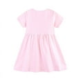 thumbnail image 3 of Bellafa 100% Cotton Cartoons Applique Jersey Dress For 2-7 Years Little Girls Summer Short Sleeve Dresses 2T Toddler Rainbow Dress, 3 of 8