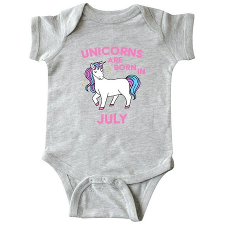 

Inktastic Unicorns are Born in July Gift Baby Boy or Baby Girl Bodysuit