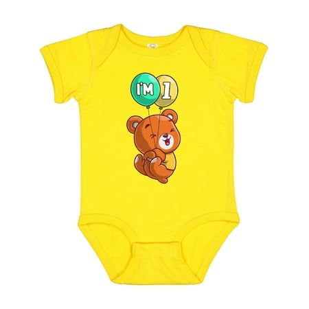 

Inktastic I m 1 Teddy Bear Gift Baby Boy or Baby Girl Bodysuit