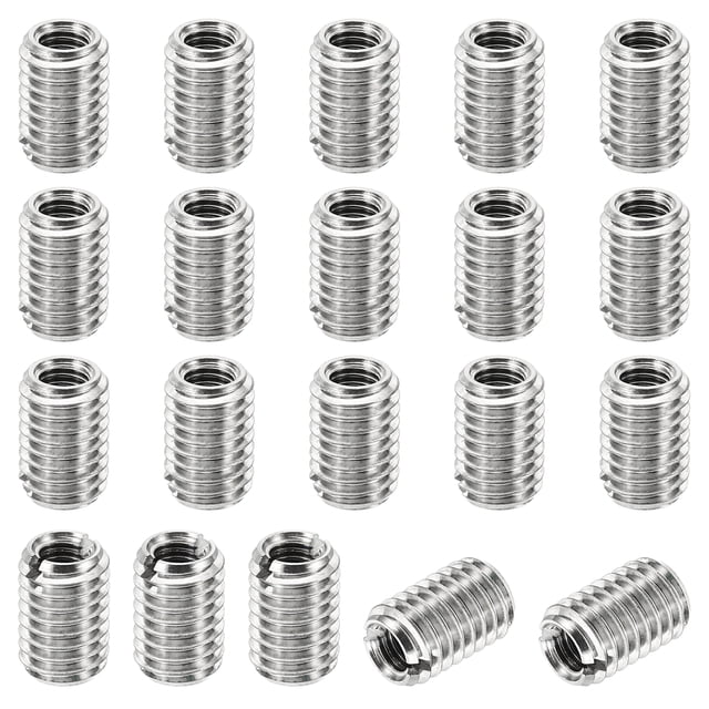 Unique Bargains Adaptateurs de Filetage Manchon Réducteur Écrou 20 Pcs M8x1.25 Mâle à M5x0.8 Femelle Écrou de Réparation 12mm