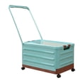 thumbnail image 1 of DOLITY Bac de Rangement avec Roues - Bac de Rangement Pliable avec Couvercle pour Organisateur de Garde-Robe et Rangement Pliant Grande Capacité Caisse Roulante Bleu, 1 of 9