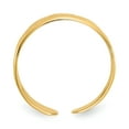 thumbnail image 2 of 14k Yellow Gold Adjustable Band Toe Ring Open Midi, 2 of 9
