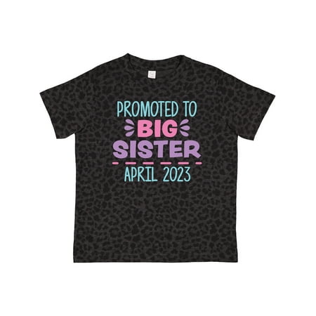 

Inktastic Promoted to Big Sister April 2023 Gift Toddler Toddler Girl T-Shirt