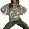 thumbnail image 4 of Makaor Womens Sweatshirts Plus Size Crew Neck Tops Camouflage Long Sleeve Pullover Tees Oversized Casual Vacation Clothes, 4 of 7