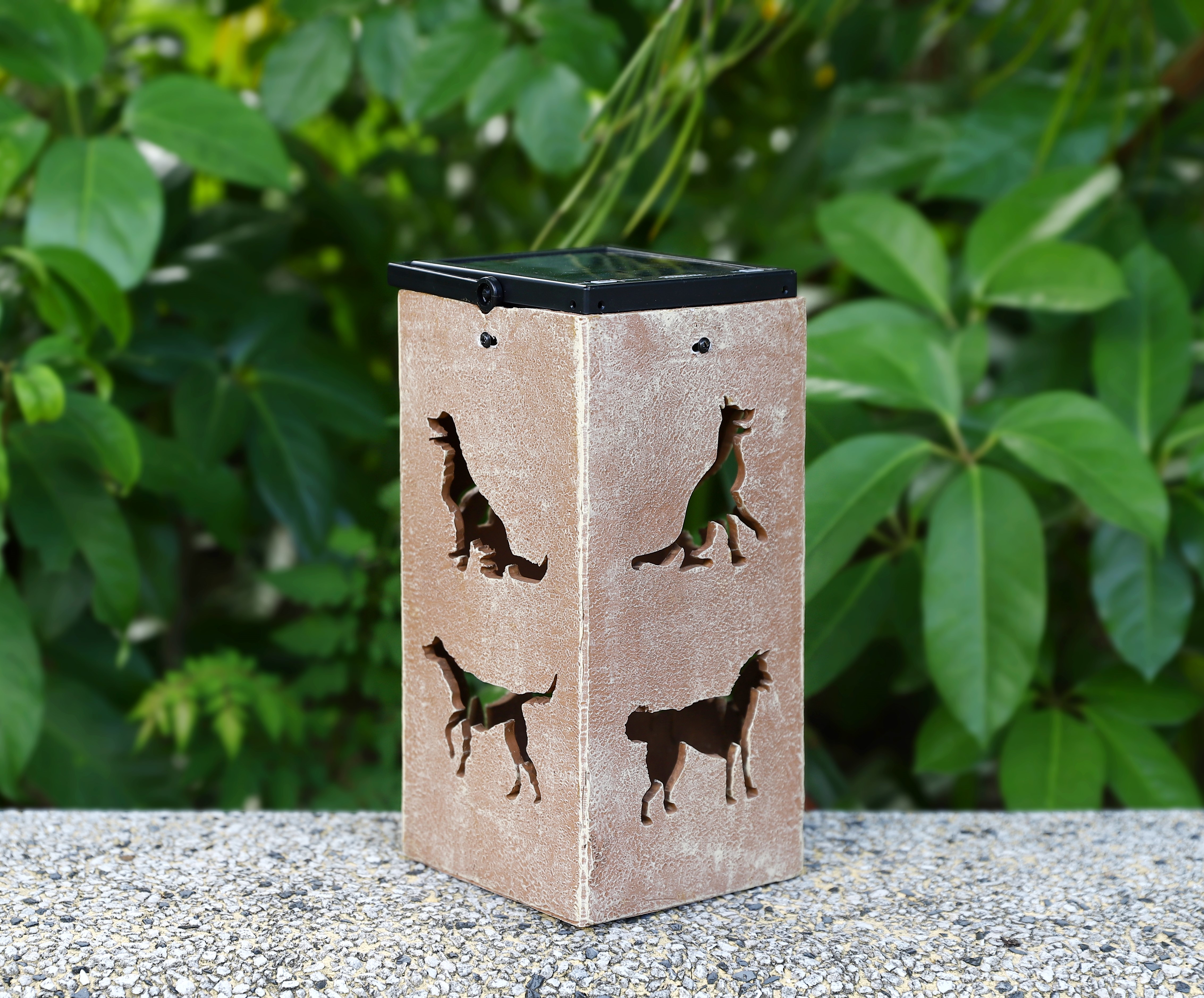 Solar Decorative Portable Lantern - Dog
