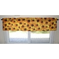 thumbnail image 3 of Cotton Window Valance Floral Print 58 Inch Wide Sunflowers Allover, 3 of 3