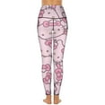 thumbnail image 2 of Hello Kitty High Waisted Leggings for Women, Yoga Pants with Pockets, Soft Athletic Tummy Control Pants for Running Yoga Workout, 2 of 5