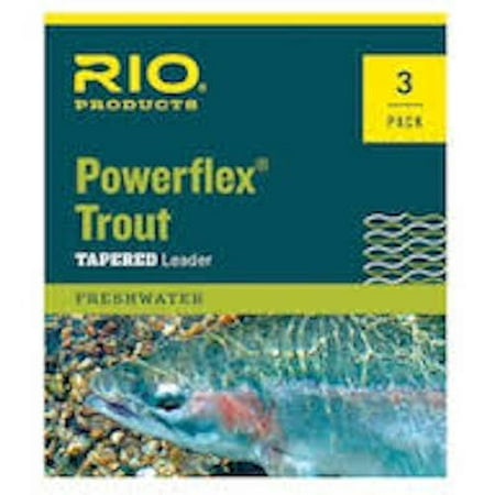 Rio Powerflex 7.5 ft. Leader 3 Pack - Fly Fishing (Best Fly Fishing Leaders)