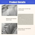 thumbnail image 4 of Vocoste Mini Cosmetic Bag Portable Makeup Bag Waterproof Women Cosmetic Pouch Beige 5.51'x1.77', 4 of 6