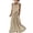 Beige, variant on Summer Dresses For Women Revolve Cotton Trendy Women Casual Sleeveless Round-neck Button Button Linen Casual Dress Beige S