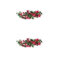 thumbnail image 2 of Inteprter Planta de flores artificiales Rosas de vid falsa Plantas de boda Simulación Rosa colgante Autoensamblaje para fiesta Balcón Jardín Type2 NO2, 2 of 6