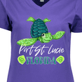 thumbnail image 4 of Inktastic Port St. Lucie, Florida Happy Sea Turtle Women's V-Neck T-Shirt, 4 of 5
