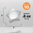thumbnail image 5 of Star Stress Balls Set of 10, Bulk Pack - Anxiety Stress Relief, Perfect for Your Desk, Office or Home - Silver, 5 of 5