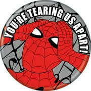 Spider-Man Spidey 1960s Tearing Apart 1.25" Pinback Button