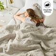 thumbnail image 4 of Regency Heights King/Cal King Comforter Set Neutral, 3 Pieces Quilted Ruffle Comforters King/Cal King Size, Solid Bedding Comforters Sets, Gift for Women, 4 of 9