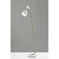 thumbnail image 1 of 10" X 20.5"  X 59"  White Metal Floor Lamp, 1 of 1