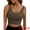 Brown, variant on Women's V Back Wide Straps Sports Bra S Black