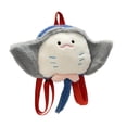 thumbnail image 2 of Mochila de peluche con correas de hombro ajustables, moderna bolsa de peluche Raya, 2 of 9
