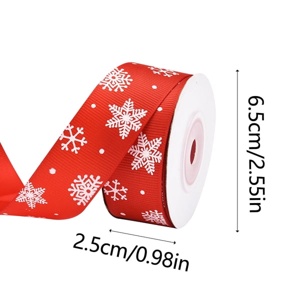 Vikakiooze 2022 Christmas Ribbon Holiday Decoration Roll Ribbon Ornament Gift Box Ribbon Christmas Decorations