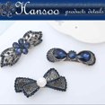 thumbnail image 4 of Femmes Gilr Bowknot Cristal Strass Cheveux clip Femmes clip Épingle à Cheveux Ressort Barrette Métal Bijoux Cheveux Poignée, 4 of 4