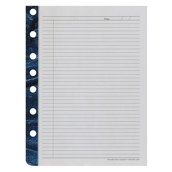 FranklinCovey Monticello Cut-Away Daily Notes Pages (Classic Size)