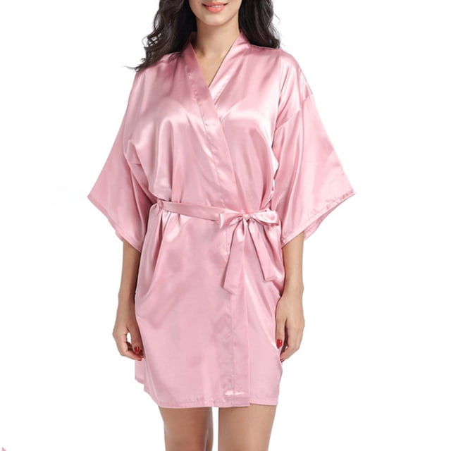 DPTALR Women's Short Cardigan Robe Temptation Summer Night Dress Home Comfortable