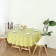 thumbnail image 5 of (12-pack) Heavy Duty Plastic Table Covers Tablecloth (Reusable) (Round 84", YELLOW), 5 of 6