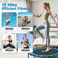 thumbnail image 6 of AOTOB 40” Foldable Mini Fitness Trampoline with Durable Bungees, Heavy Duty Rebounder for Adults, 450lbs Capacity, 6 of 8