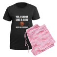thumbnail image 5 of CafePress - Like A Girl Basketball Pajamas - Women's Short Sleeve Print T-Shirt and Pants Dark Cotton Pajama Set, 5 of 7