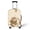Sunflower and Butterfly Print, variant on HELLHERO Red White Blue Stripes Print Anti Fade Suitcase Sleeve for Kids, All Size Anti-stain Reserved Handle Openings Luggage Cover Protector