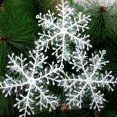 thumbnail image 3 of Linyer 30Pcs White Snowflake DIY Jewelry Making Accessories Tree Adornment Christmas Ornament Holiday Festival Party Decorations, 3 of 6