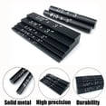 thumbnail image 2 of 7-Piece Anodized Aluminum Setup Blocks for Woodworking - Precision Height Gauge Set with Engraved Markings, Includes 5 Size Measuring Blocks & 2 Hole Gauges, Machinist Tool for Router Bits, Saws,, 2 of 7