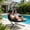 Black Frame + Black Cushion, variant on Double Egg Swing Chair with Stand, Oversized 2-Person Indoor Outdoor Hanging Hammock Chairs with Cushion, Wide and Large Comfy Loveseat, Sturdy Porch Swings for Bedroom, Balcony, Garden