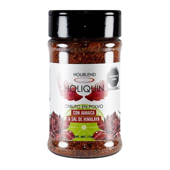 Chilito en polvo Holiblend Holiquin con jamaica y sal del himalaya 110 g