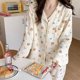 thumbnail image 2 of Pijama de gasa de oso para mujer, pantalones de manga larga, ropa de dormir con estampado de dibujos animados, traje japonés para el hogar, primavera y otoño, 2 of 3