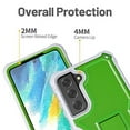 thumbnail image 6 of FITO For Samsung Galaxy S21 FE Case, Phone Case with Screen Protector and Kickstand (Green), 6 of 7