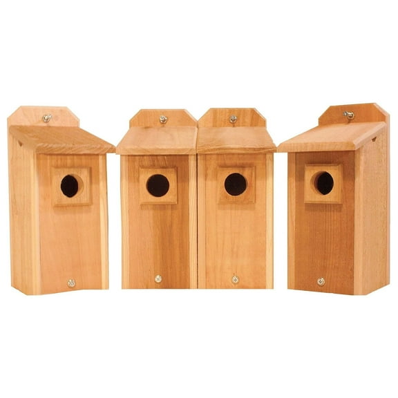 4 Cedar Bluebird Houses