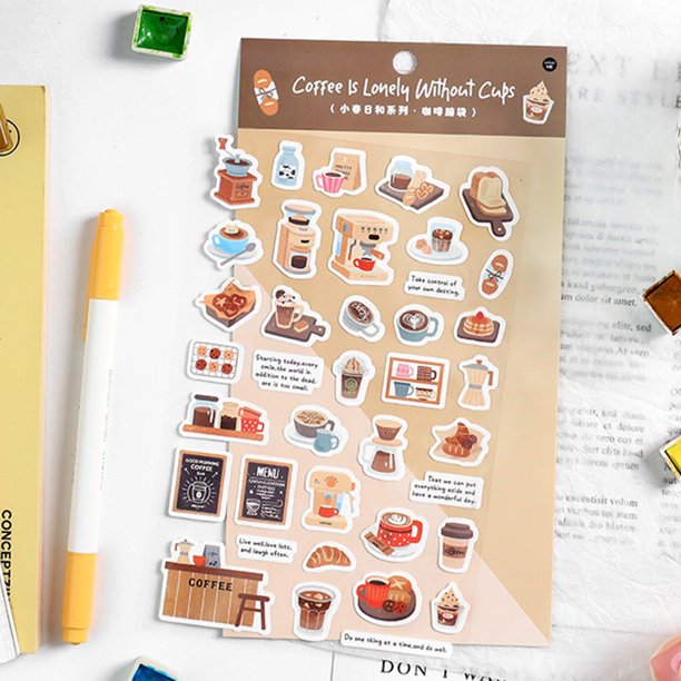 Etiqueta Engomada Del Libro De Recuerdos De La Cinta Calcomanías decorativas Pegatinas de vida Pegatina de dibujos animados Pegatina linda para manualidades de bricolaje