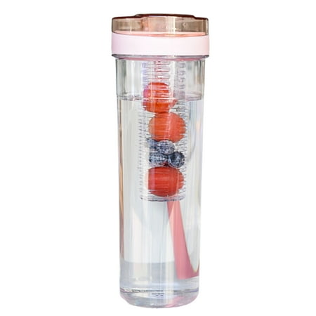 

Fruit Juice Water Cup Bottle With Foldable Straw 800ml Large Capacity Plastic Botol Air Juice Cup For Kids Student Outdoor Sport Drinking Bottle