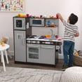 thumbnail image 3 of KidKraft Uptown Espresso Wooden Play Kitchen and 30-Piece Play Food Accessories, 3 of 11