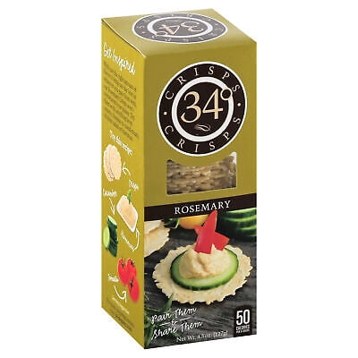 34 Degrees Crispbread Rosemary 4.5 oz (Pack of 12)