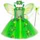 thumbnail image 2 of Vestido de tul con tutú de hada verde brillante para niñas, disfraz de hada de flores y hiedra del bosque para fiesta de cumpleaños de niñas, 2 of 5