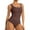 Brown, variant on FAHXNVB Shapewear for Women Lace Wide Straps Tummy Control Seamless Bodysuit Sculpting Slimming Thong Bodysuit Body Shaper