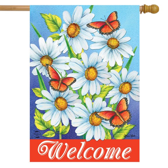 Briarwood Lane Sunshine Daisies House Flag