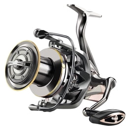Moulinet Pêche 17+1 Roulements – Tailles 8000 à 14000, Frein 20 Kg, Ratio 4,8:1, Nylon Haute Densité, Eau Douce Et Salée
